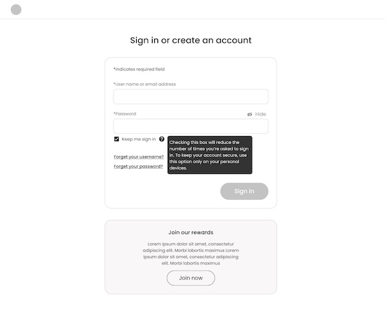 Minimalist Login and Signup Form with Reward Section