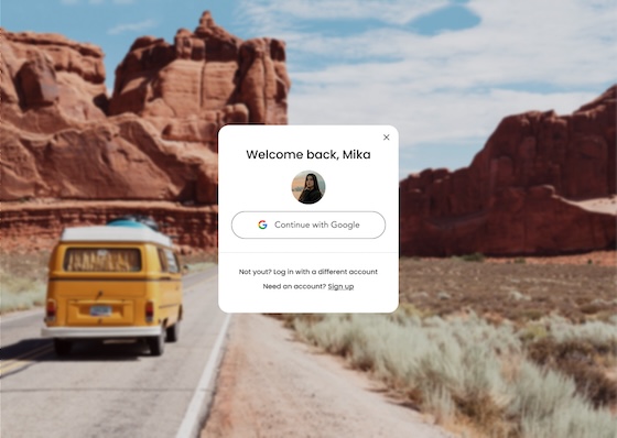 Modern Travel-Themed Login Interface with Minimalist Design